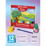 Պլաստիլին դասական BRAUBERG «Магия цвета», 12 գույն, 240 գ. - BRAUBERG (SKU: 103357) - Image 1 of 6 | Zangezur Pro