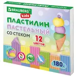 Պլաստիլին դասական պաստելի գույներ BRAUBERG KIDS, 12 գույն - BRAUBERG KIDS (SKU: 106681) - Image 2 of 9 | Zangezur Pro