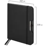 Նոթատետր A5 BRAUBERG NOTE soft-touch (Սև, 80 թերթ, վանդակավոր) - BRAUBERG (SKU: 113437) - Image 2 of 7 | Zangezur Pro