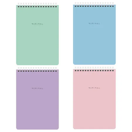 Զսպանակով տետր A5 BRAUBERG "Minimal Pastel" (60 թերթ, վանդակավոր) - BRAUBERG (SKU: 116427) | Zangezur Pro