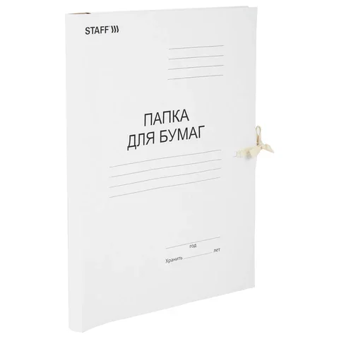 Ստվարաթղթե թղթապանակ կապիչներով STAFF Standard - STAFF (SKU: 126525) | Zangezur Pro