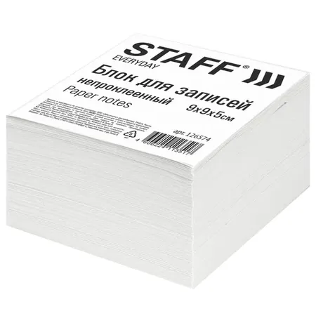 Նշումների թղթի չսոսնձված բլոկ STAFF Standard - STAFF (SKU: 126574) | Zangezur Pro