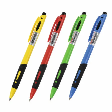 Ավտոմատ գնդիկավոր գրիչ STAFF "BP-16 Neon", կապույտ - STAFF (SKU: 143750) | Zangezur Pro