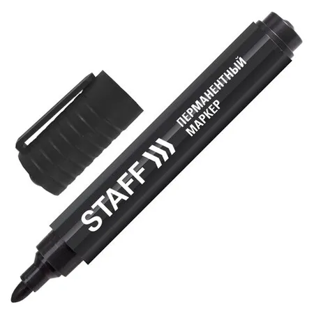 Պերմանենտ մարկեր STAFF (Սև) - STAFF (SKU: 150733) | KapanStore