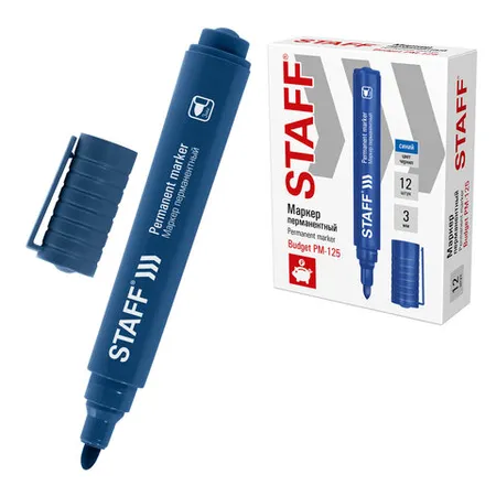 Անջնջելի մարկեր STAFF (Կապույտ) - STAFF (SKU: 152175) | KapanStore