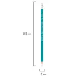 Գրաֆիտե մատիտ ջնջոցով STAFF EVERYDAY (HB, Կանաչ) - STAFF (SKU: 181939) - Image 9 of 9 | Zangezur Pro