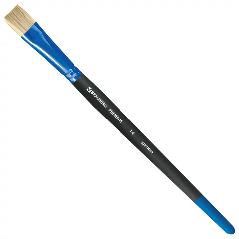 Տափակ խոզանե վրձին BRAUBERG PREMIUM № 14 - BRAUBERG (SKU: 200998) | Zangezur Pro