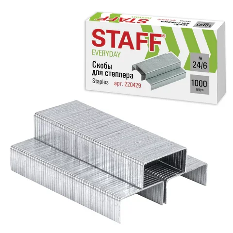 Կարիչի ամրակներ STAFF Everyday №24/6 - STAFF (SKU: 220429) | Zangezur Pro