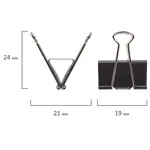 Թղթի սեղմակներ STAFF Everyday (19 մմ, սև) - STAFF (SKU: 224606) - Image 3 of 9 | Zangezur Pro