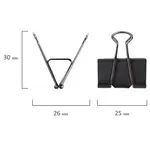 Թղթի սեղմակներ STAFF Everyday (Սև, 25 մմ) - STAFF (SKU: 224607) - Image 3 of 9 | Zangezur Pro