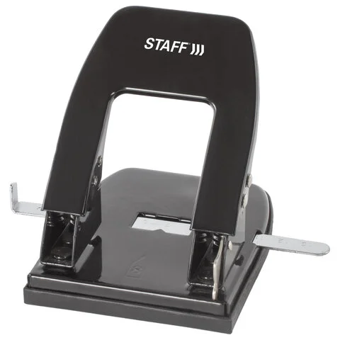 Մետաղական ծակոտիչ STAFF Manager (Սև, մինչև 30 թերթ) - STAFF (SKU: 224650) | Zangezur Pro