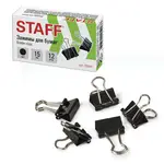 Թղթի սեղմակներ STAFF Everyday (15 մմ, սև) - STAFF (SKU: 229049) - Image 1 of 9 | Zangezur Pro