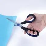 Մկրատ BRAUBERG Soft Grip (Սև/Կապույտ, 190 մմ) - BRAUBERG (SKU: 230762) - Image 10 of 13 | Zangezur Pro