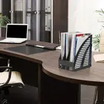 Թղթերի ուղղահայաց ցանցավոր դարակաշար STAFF Division, 3 բաժին (Սև) - STAFF (SKU: 237293) - Image 4 of 11 | Zangezur Pro