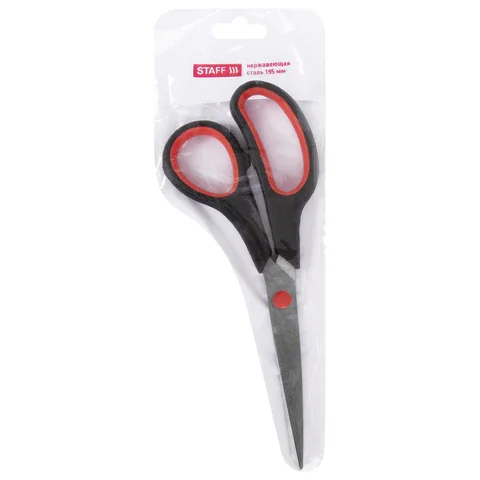Գրասենյակային մկրատ STAFF Everyday (195 մմ, սև/կարմիր) - STAFF (SKU: 237499) | Zangezur Pro