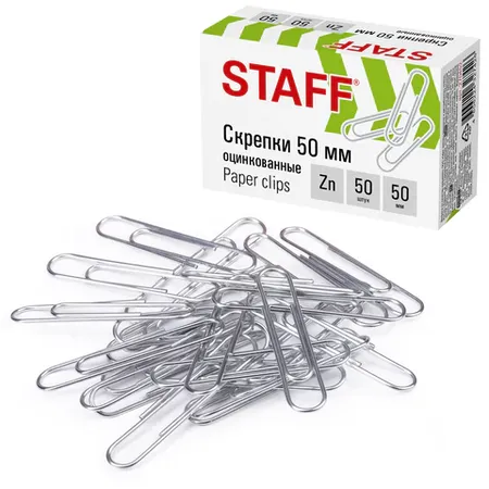 Ամրակներ մեծ ցինկապատ STAFF 50 մմ - STAFF (SKU: 270452) | Zangezur Pro