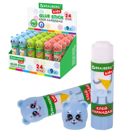 Սոսինձ-մատիտ BRAUBERG KIDS «Կենդանիներ» ձևավոր կափարիչով (9 գ) - BRAUBERG KIDS (SKU: 271138) | Zangezur Pro