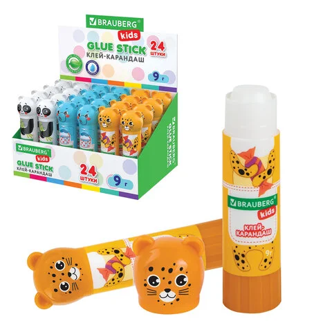 Սոսինձ-մատիտ BRAUBERG KIDS «Կենդանիներ» ձևավոր կափարիչով (9 գ) - BRAUBERG KIDS (SKU: 271139) | Zangezur Pro