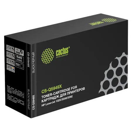 Լազերային քարթրիջ CACTUS (CS-Q5949X) HP LaserJet 1320/3390/3392-ի համար, ռեսուրս 6000 էջ: - CACTUS (SKU: 361970) | KapanStore