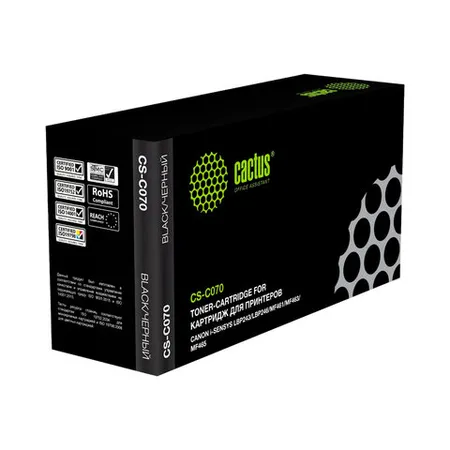 Լազերային քարթրիջ CACTUS CS-C070 Canon i-SENSYS-ի համար (Սև) - CACTUS (SKU: 364441) | Zangezur Pro