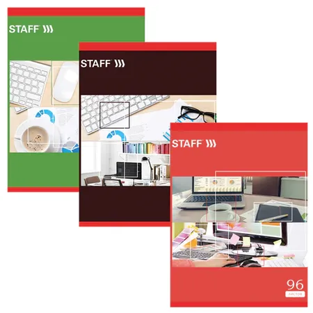 Տետր A4 կապիչով STAFF «Օֆիսային կլասիկա», 96 թերթ, վանդակավոր - STAFF (SKU: 403073) | KapanStore