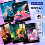 Տետր A5 48 թերթ BRAUBERG "Anime Girls" (վանդակավոր) - BRAUBERG (SKU: 404367) - Image 10 of 10 | Zangezur Pro