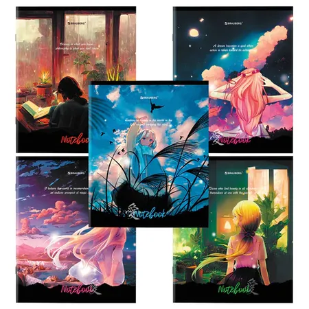 Տետր A5 48 թերթ BRAUBERG "Anime Girls" (վանդակավոր) - BRAUBERG (SKU: 404367) | KapanStore