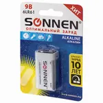 Մարտկոց SONNEN ալկալային, Krona (6LR61, 6LF22, 1604A), ալկալային, 1 հատ. - SONNEN (SKU: 451092) - Image 5 of 7 | Zangezur Pro