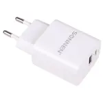 Արագ ցանցային լիցքավորիչ SONNEN USB QC 3.0 + Type-C PD 20Վտ (Սպիտակ) - SONNEN (SKU: 455505) - Image 1 of 10 | Zangezur Pro
