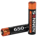 Վերալիցքավորվող Ni-Mh մարտկոցներ AAA (HR03) 650 mAh, SONNEN, SET 4 հատ, - SONNEN (SKU: 455609) - Image 3 of 9 | KapanStore