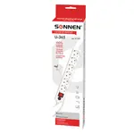 Ցանցային ֆիլտր SONNEN U-365 (6 վարդակ, 5 մ, սպիտակ) - SONNEN (SKU: 511427) - Image 1 of 18 | Zangezur Pro