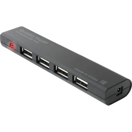 USB հաբ 4-պորտ DEFENDER Quadro Promt (Սև) - DEFENDER (SKU: 512028) | Zangezur Pro