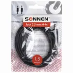 Մալուխ Jack 3,5 մմ M-M, 1,5 մ, SONNEN - SONNEN (SKU: 513119) - Image 3 of 9 | Zangezur Pro