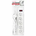 Ցանցային ֆիլտր SONNEN (5 վարդակ, 3 մ, Սպիտակ) - SONNEN (SKU: 513654) - Image 1 of 15 | Zangezur Pro