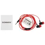 Լարային ականջակալներ՝ խոսափողով SONNEN EP-H47RB, 1.1 մ, կարմիր/սև - SONNEN (SKU: 514129) - Image 11 of 14 | Zangezur Pro
