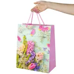 Նվերի տոպրակ ZOLOTAYA SKAZKA Spring Flowers (26x13x32 սմ, Վարդագույն) - ЗОЛОТАЯ СКАЗКА (SKU: 608247) - Image 6 of 6 | Zangezur Pro